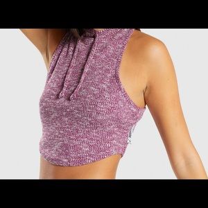 Gym shark Slounge crop top dusty pink